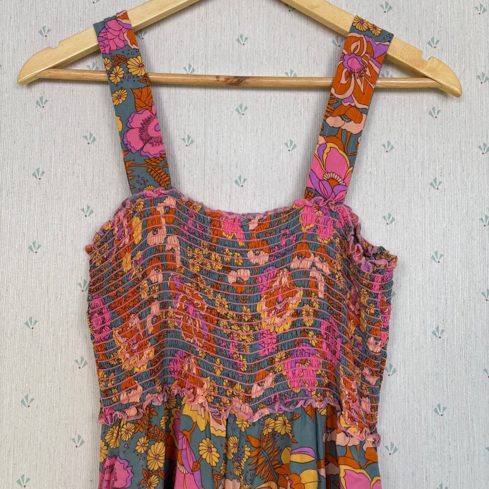 Natural Life Sedona Jumpsuit Medium Wide Leg Floral Boho Festival Resort Beach - Picture 10 of 12